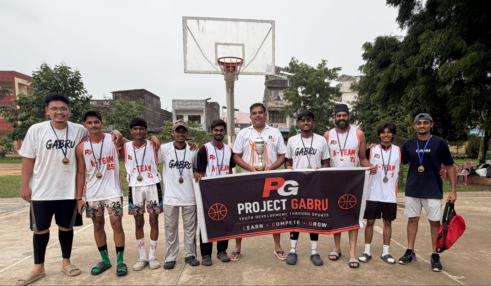 Project Gabru A-Team with trophy