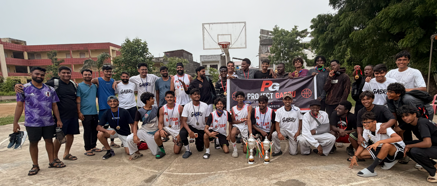 Project Gabru basketball community at a tournament
